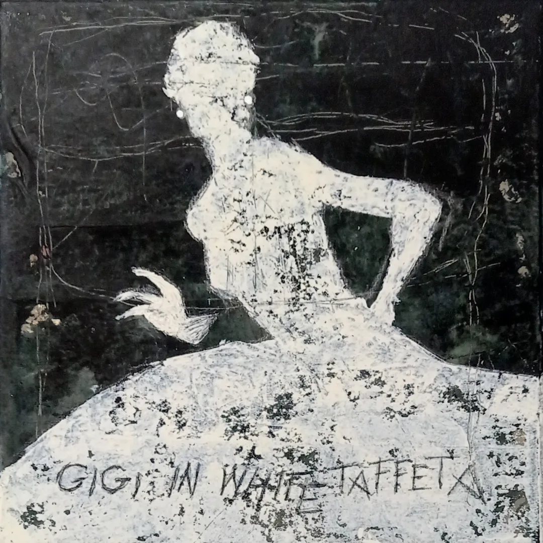 Gigi in White Taffeta